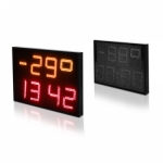 LED laikrodis + termometras ZT16-H